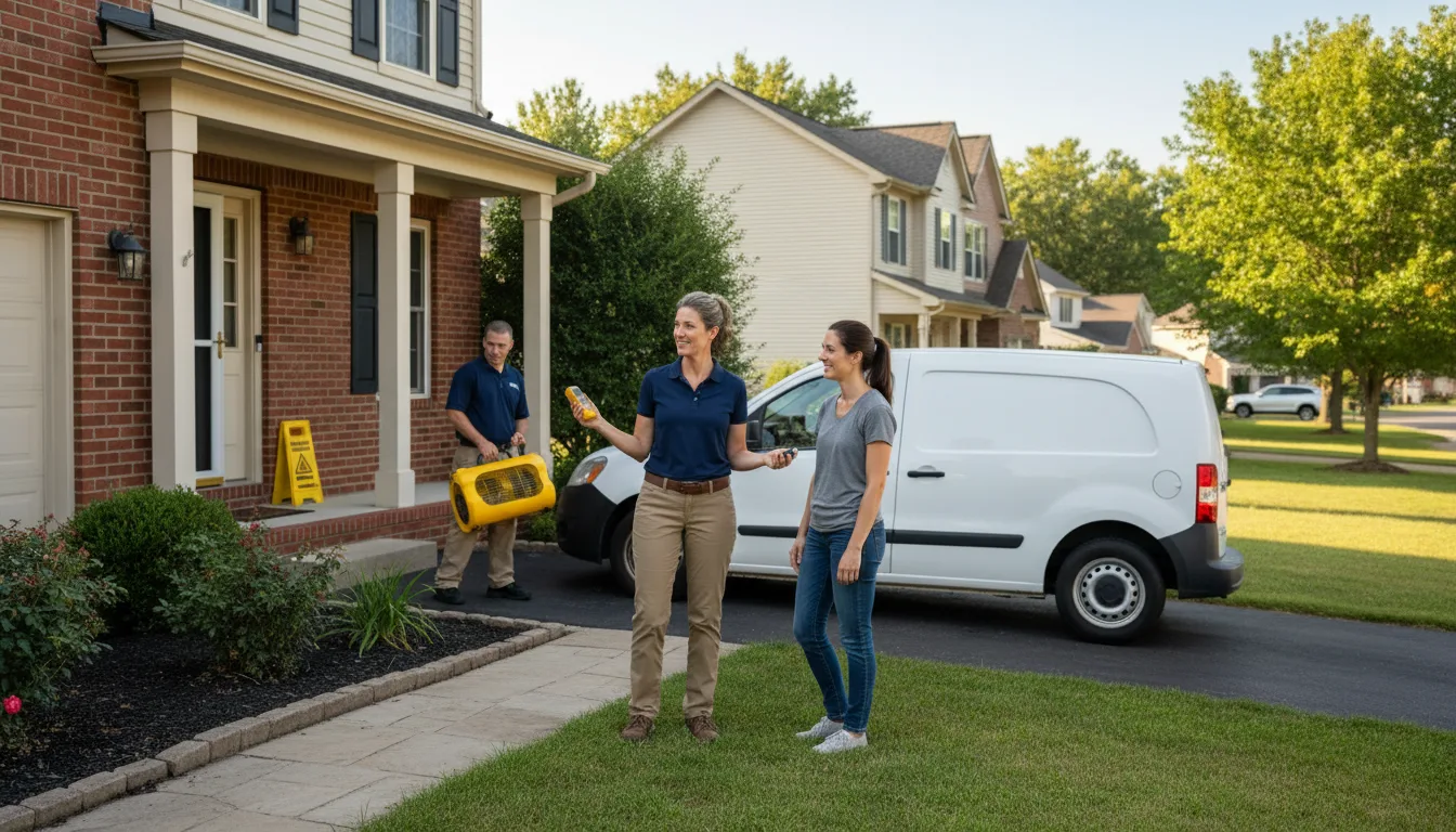 Water restoration image for Home Water Damage Repair in Elgin, OH